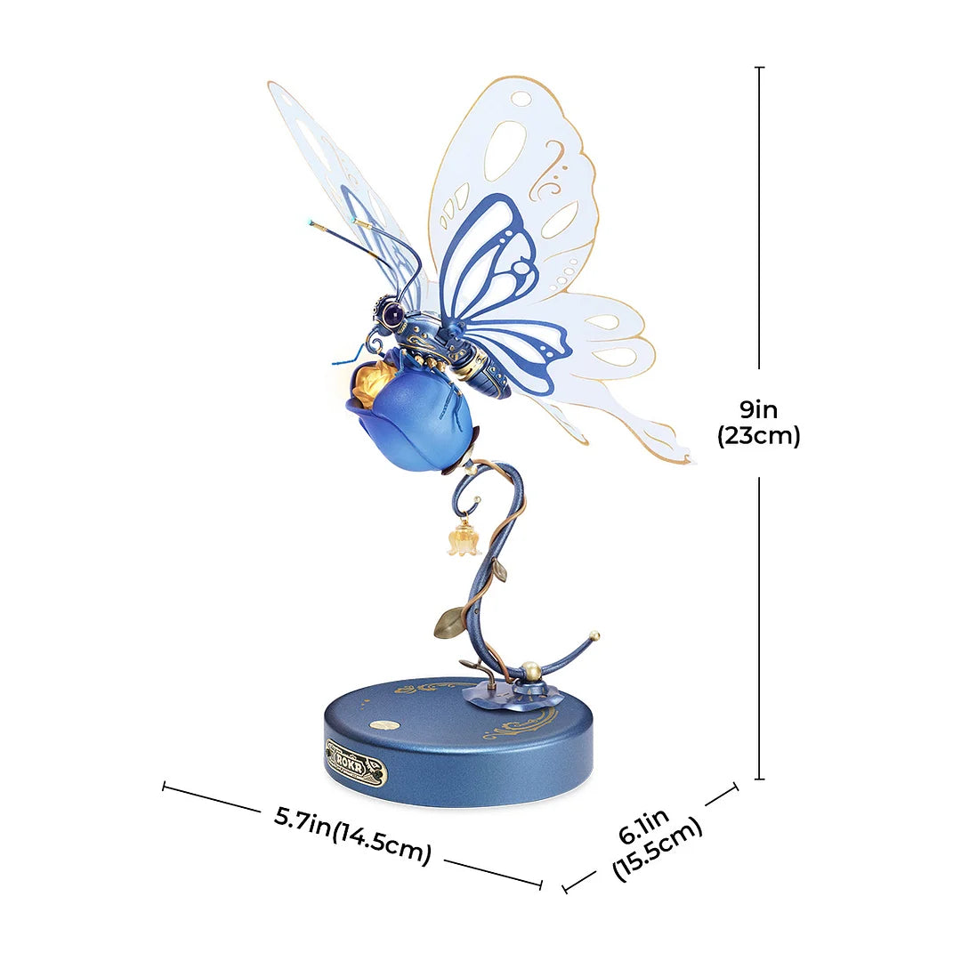 Robotime Butterfly DIY Mechanical 3D Puzzle Blue