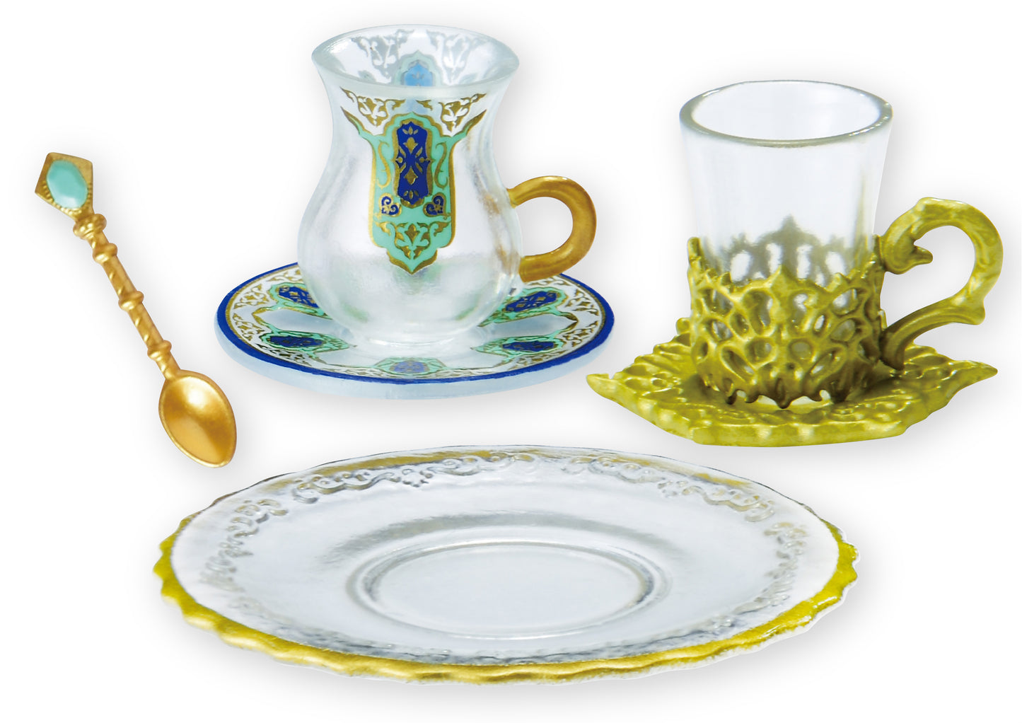 Collectible Miniature Dollhouse Tableware Decorations Complete Set
