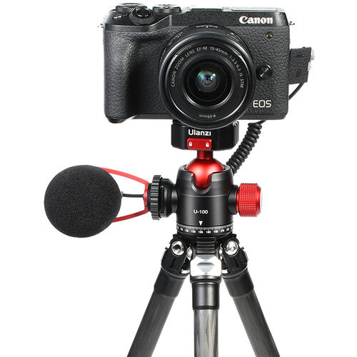 Ulanzi U-100 Claw Quick Release Ball Head with Side Cold Shoe Mount