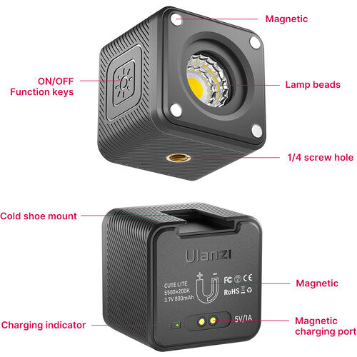 Ulanzi L2 Cute Lite Waterproof LED Light