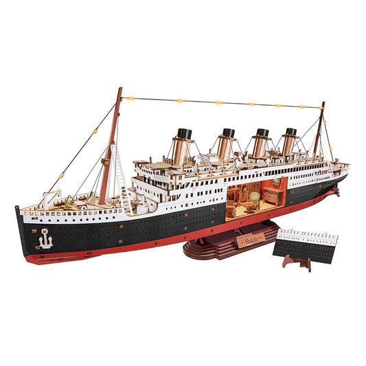 Robotime 1912 Eternal Atlantic Voyager 3D DIY Wooden Puzzle