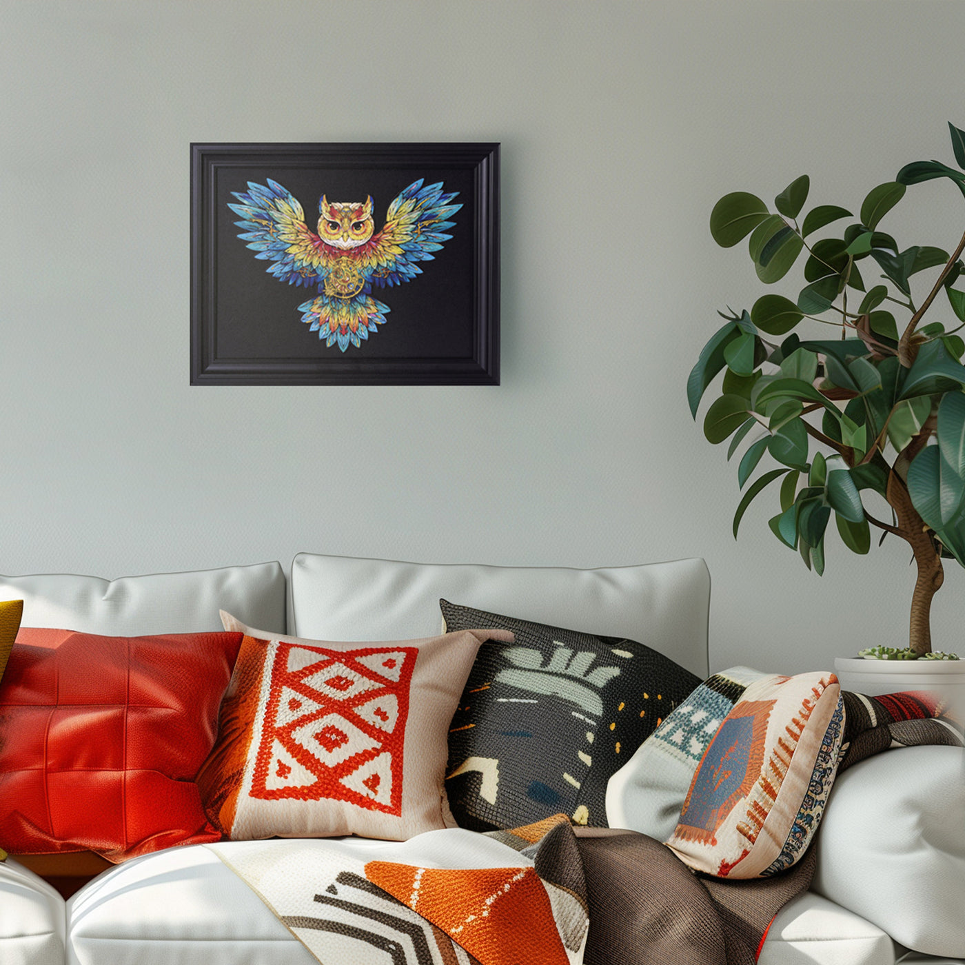 Robotime Owl Colorful Wooden Jigsaw Puzzle