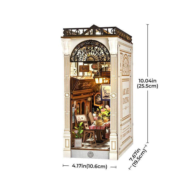 Robotime Arcade Dating DIY Book Nook Shelf Insert Miniature Dollhouse