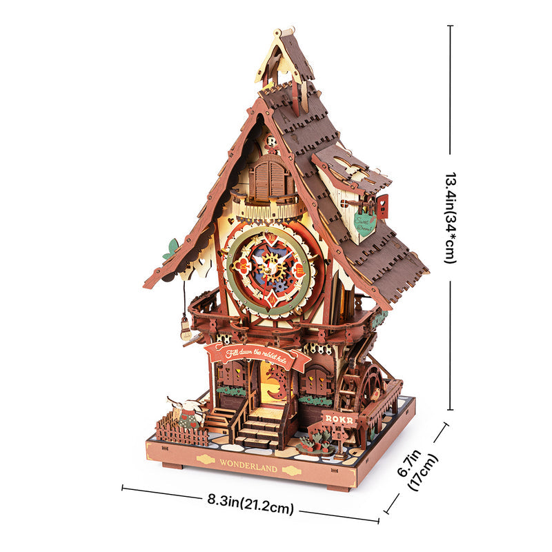 Robotime DIY Cuckoo Clock Mechanical 3D Wooden Puzzle
