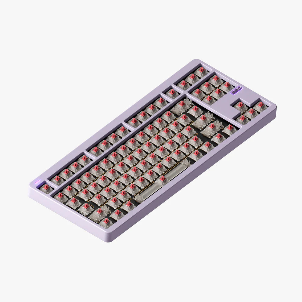 NuPhy Gem80 Barebones Wireless Custom Mechanical Keyboard Airy Lilac
