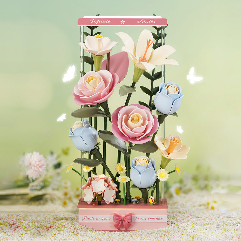 Robotime Blooming Bouquet Box DIY 3D Puzzle