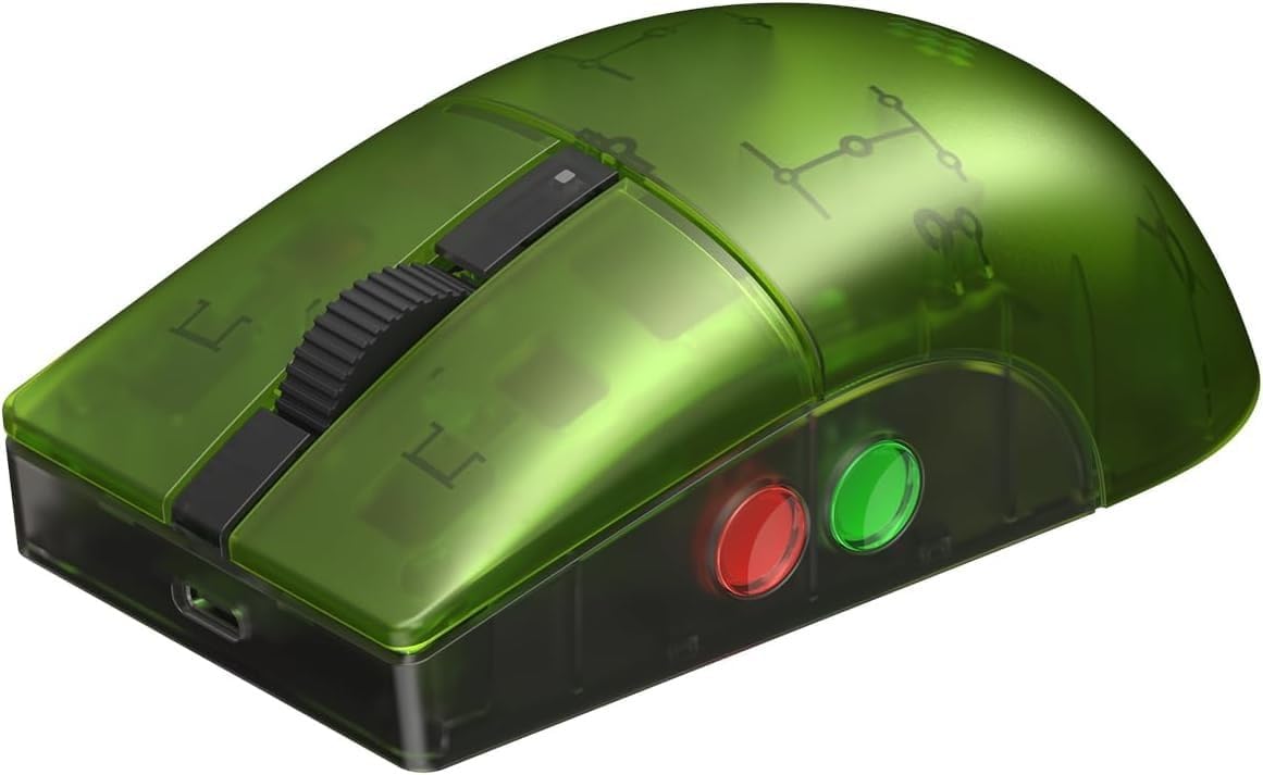 8BitDo Retro R8 Mouse - Xbox Edition Wired or Wireless Connection