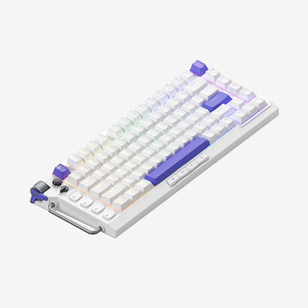 NuPhy Field75 Shine-Through PC Keycaps Noether & Gravity