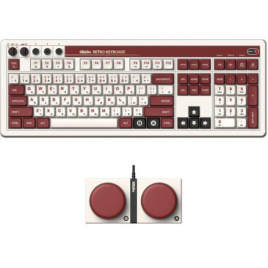 8BitDo Retro Mechanical Keyboard 108 Keys Fami Edition