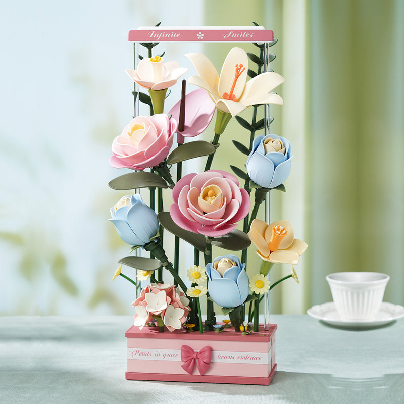 Robotime Blooming Bouquet Box DIY 3D Puzzle