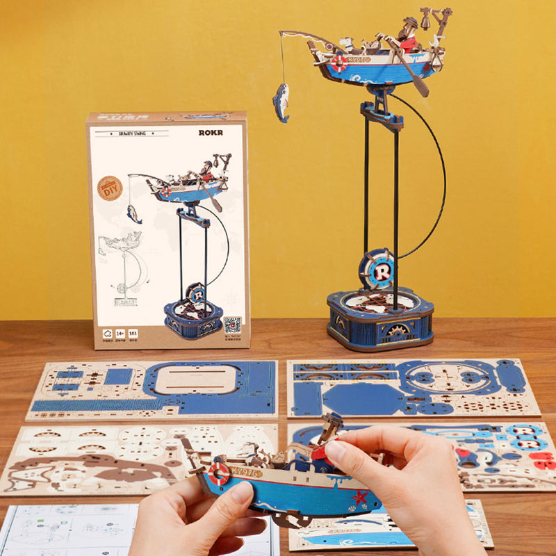 Robotime DIY Ocean Fisher Pendulum Balance Toy 3D Puzzle