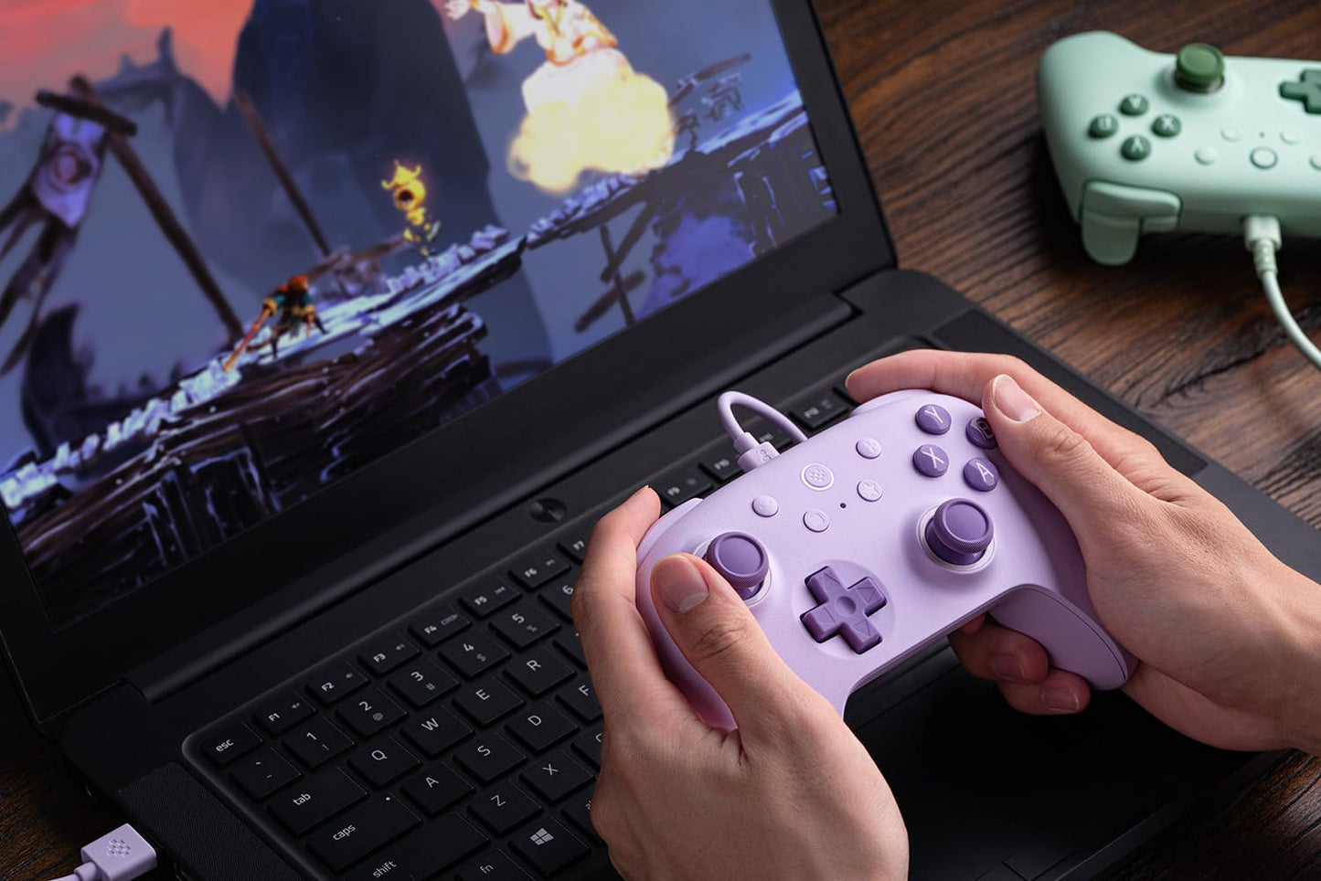8BitDo Ultimate 2C Wired Controller For Windows and Android Purple
