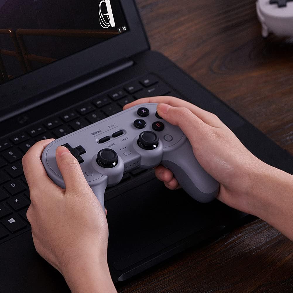 8BitDo Pro 2 Bluetooth Controller Hall Effect Nintendo Switch, PC, Android Gray Edition
