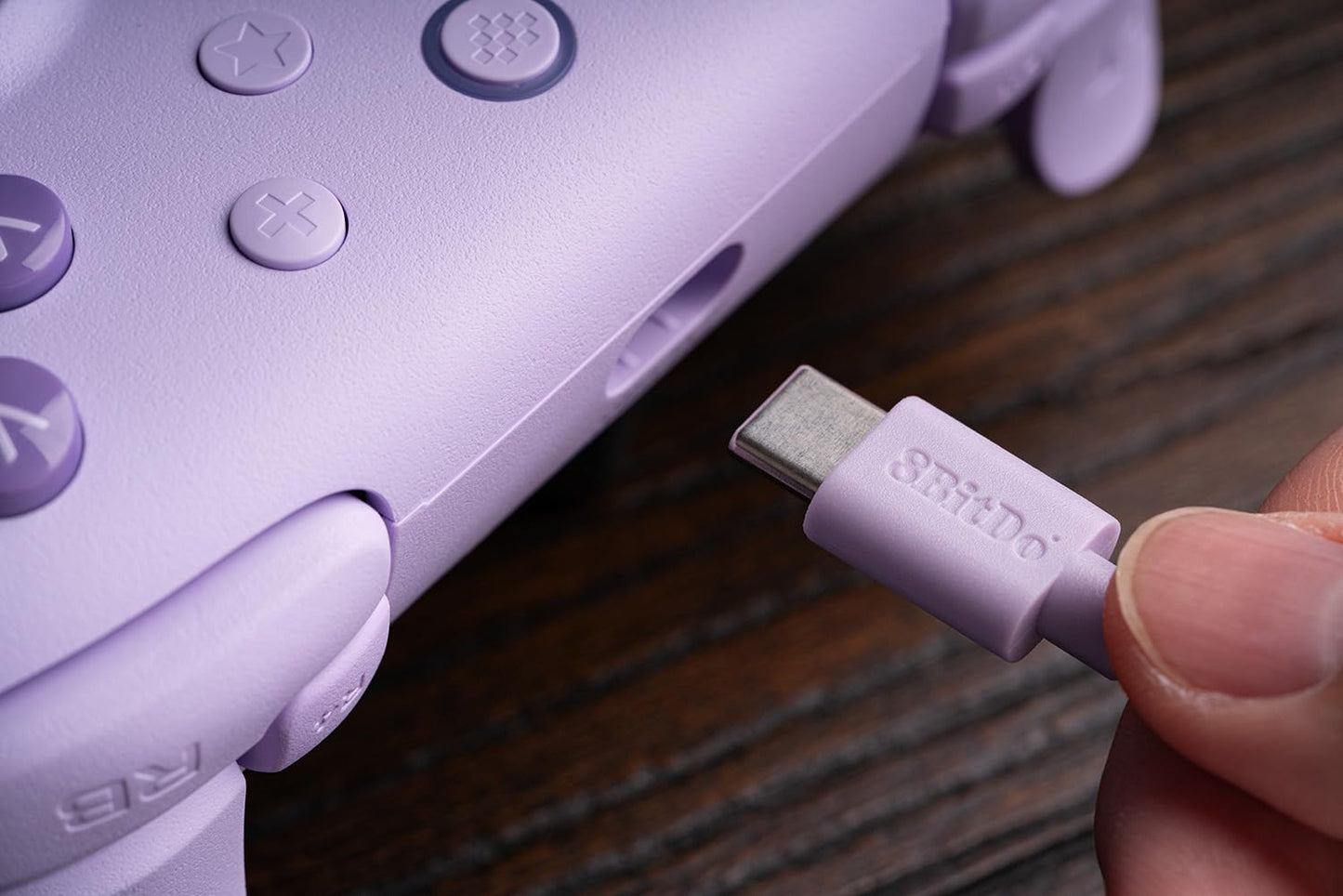 8BitDo Ultimate 2C Wired Controller For Windows and Android Purple