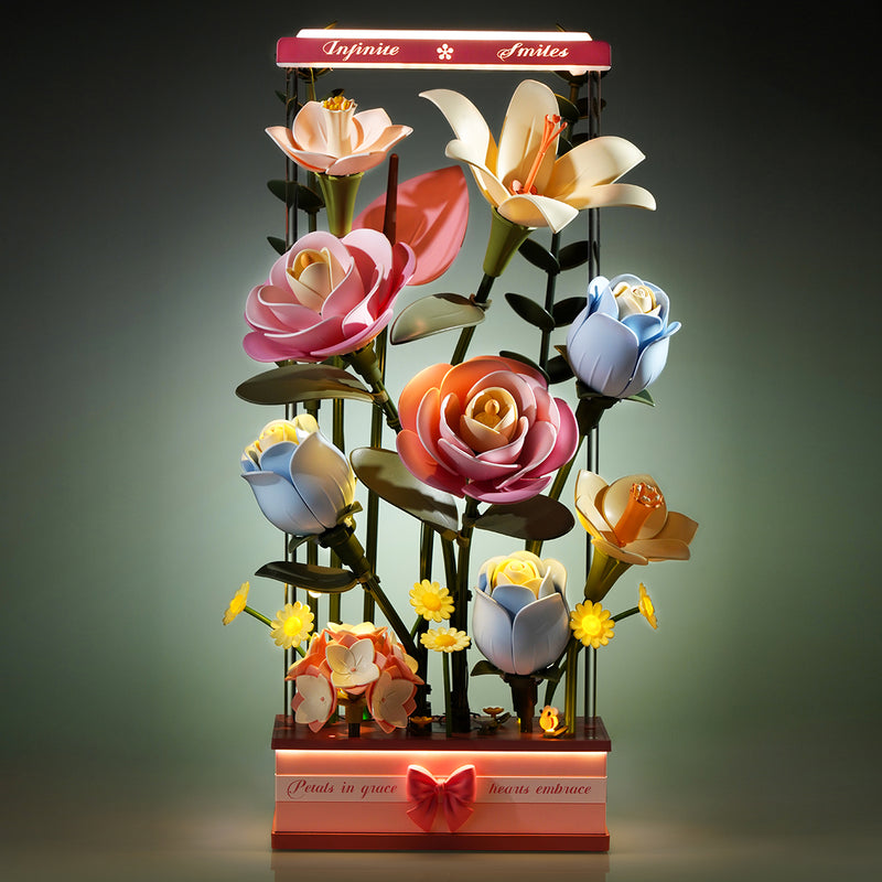 Robotime Blooming Bouquet Box DIY 3D Puzzle