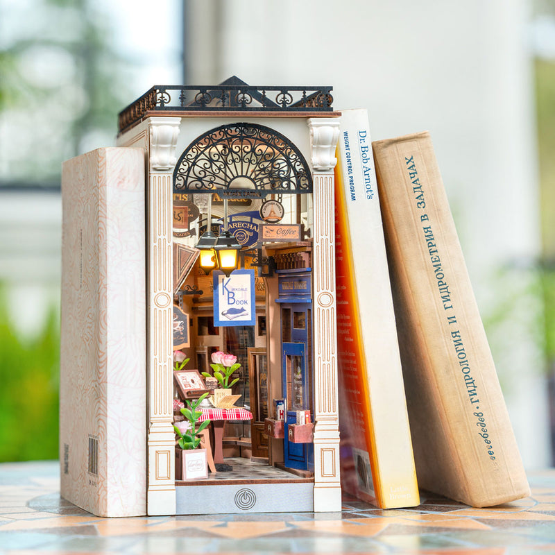 Robotime Arcade Dating DIY Book Nook Shelf Insert Miniature Dollhouse