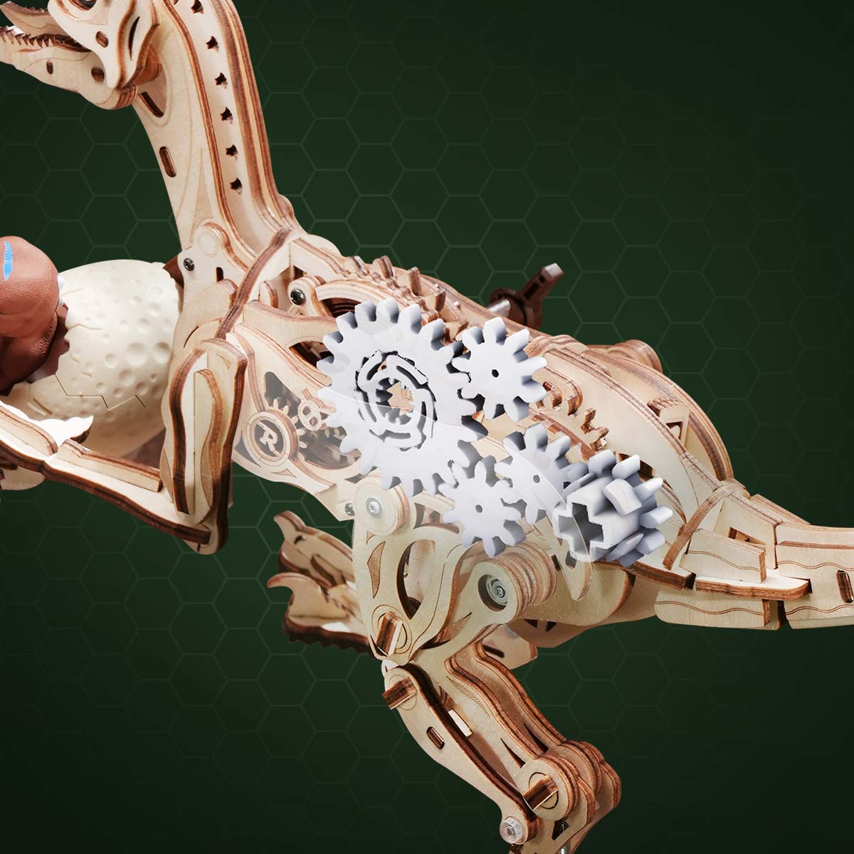 Robotime Velociraptor Mechanical Moving 3D Wooden Puzzle