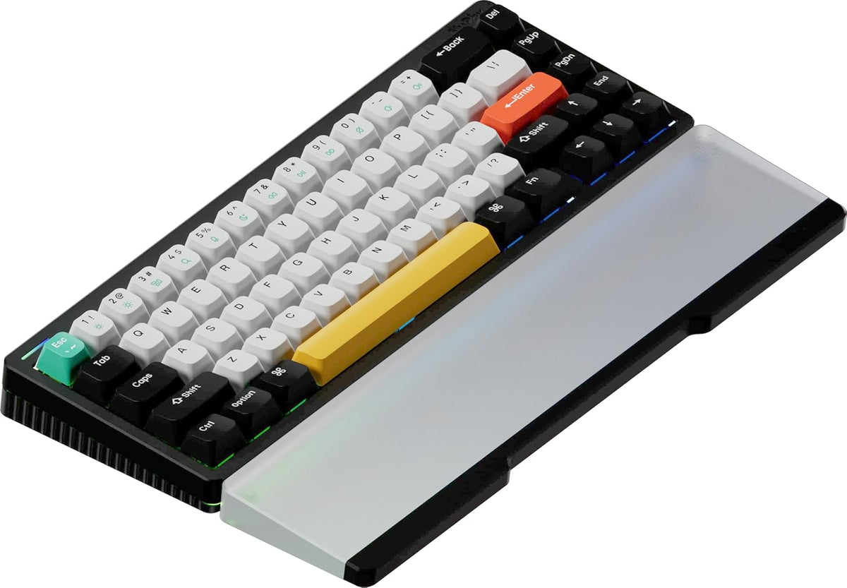 Nuphy Twotone Wrist Rest for Halo 75 V2 Keyboard Matte Black