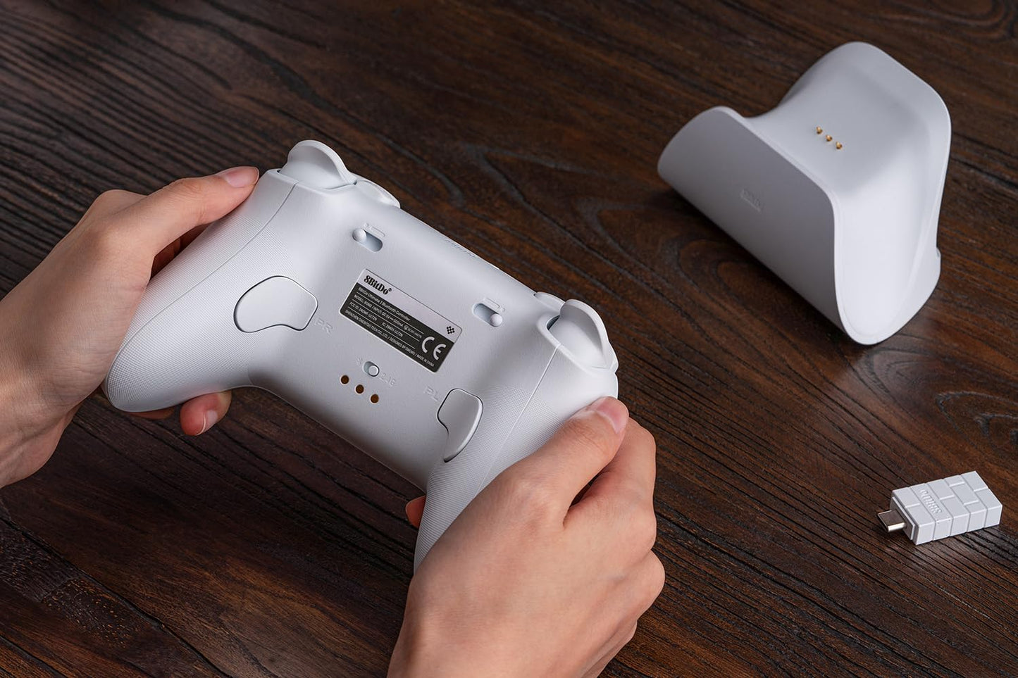 8BitDo Ultimate 2 Bluetooth Controller Compatible With Switch & Windows White