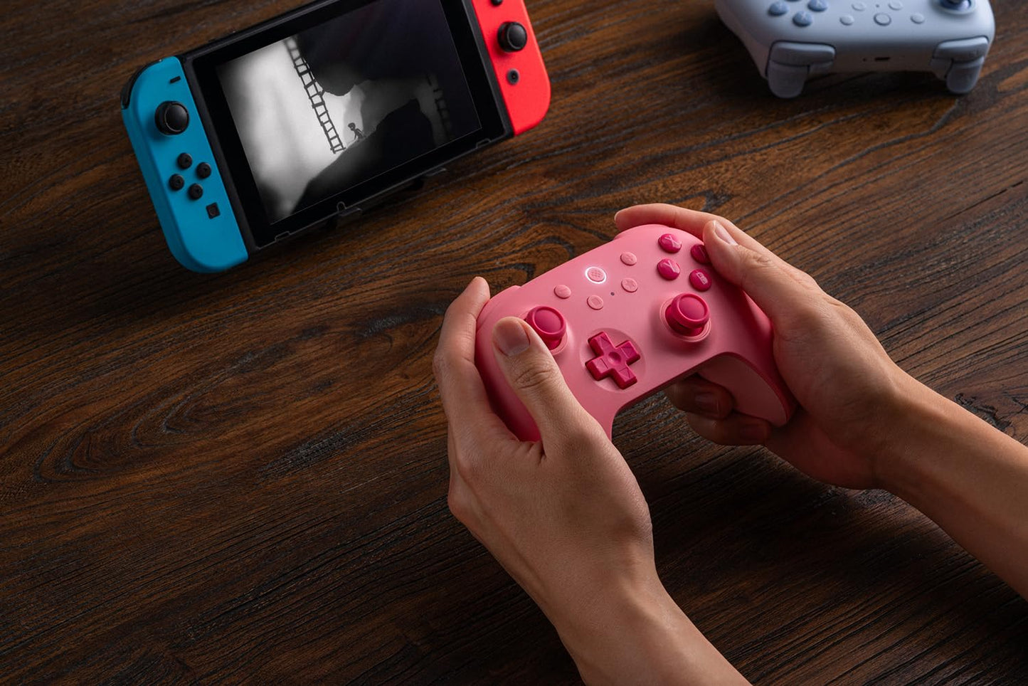 8BitDo Ultimate 2C Bluetooth Controller With Hall Effect For Nintendo Switch Pink