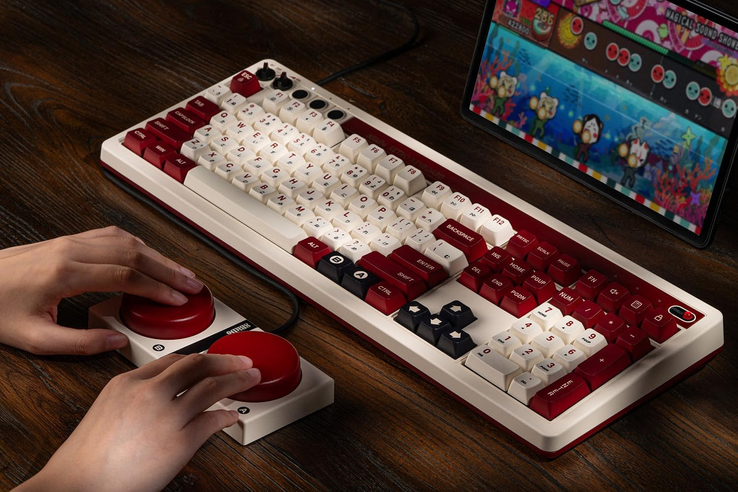 8BitDo Retro Mechanical Keyboard 108 Keys Fami Edition