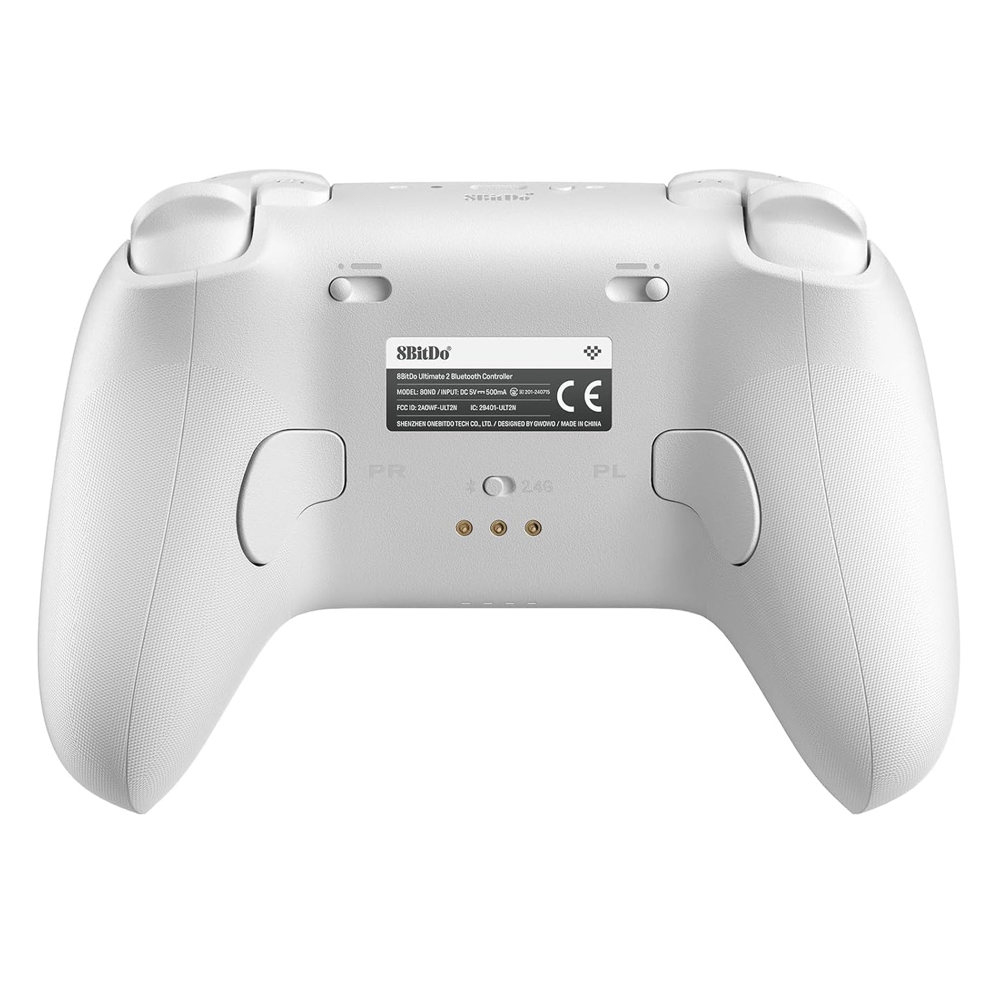 8BitDo Ultimate 2 Bluetooth Controller Compatible With Switch & Windows White