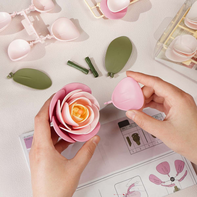 Robotime Pink Camellia Single Flower
