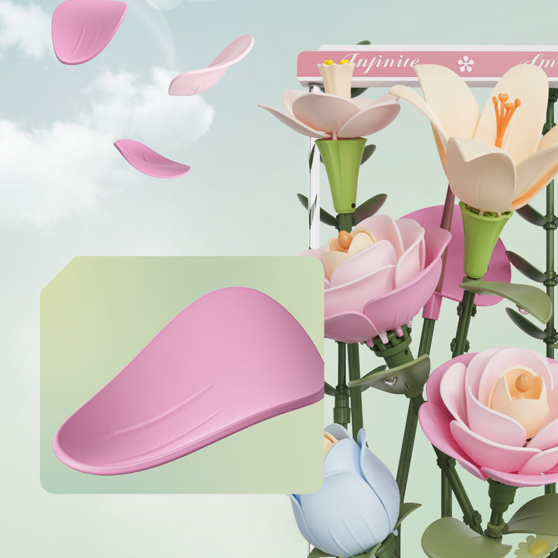 Robotime Blooming Bouquet Box DIY 3D Puzzle