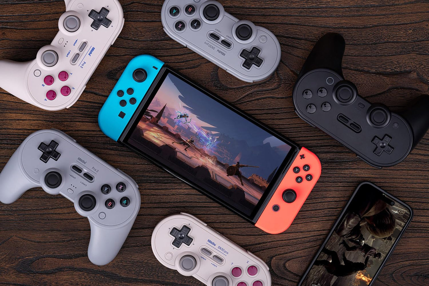 8BitDo Pro 2 Bluetooth Controller Hall Effect Nintendo Switch/Switch 2, PC, Android Black