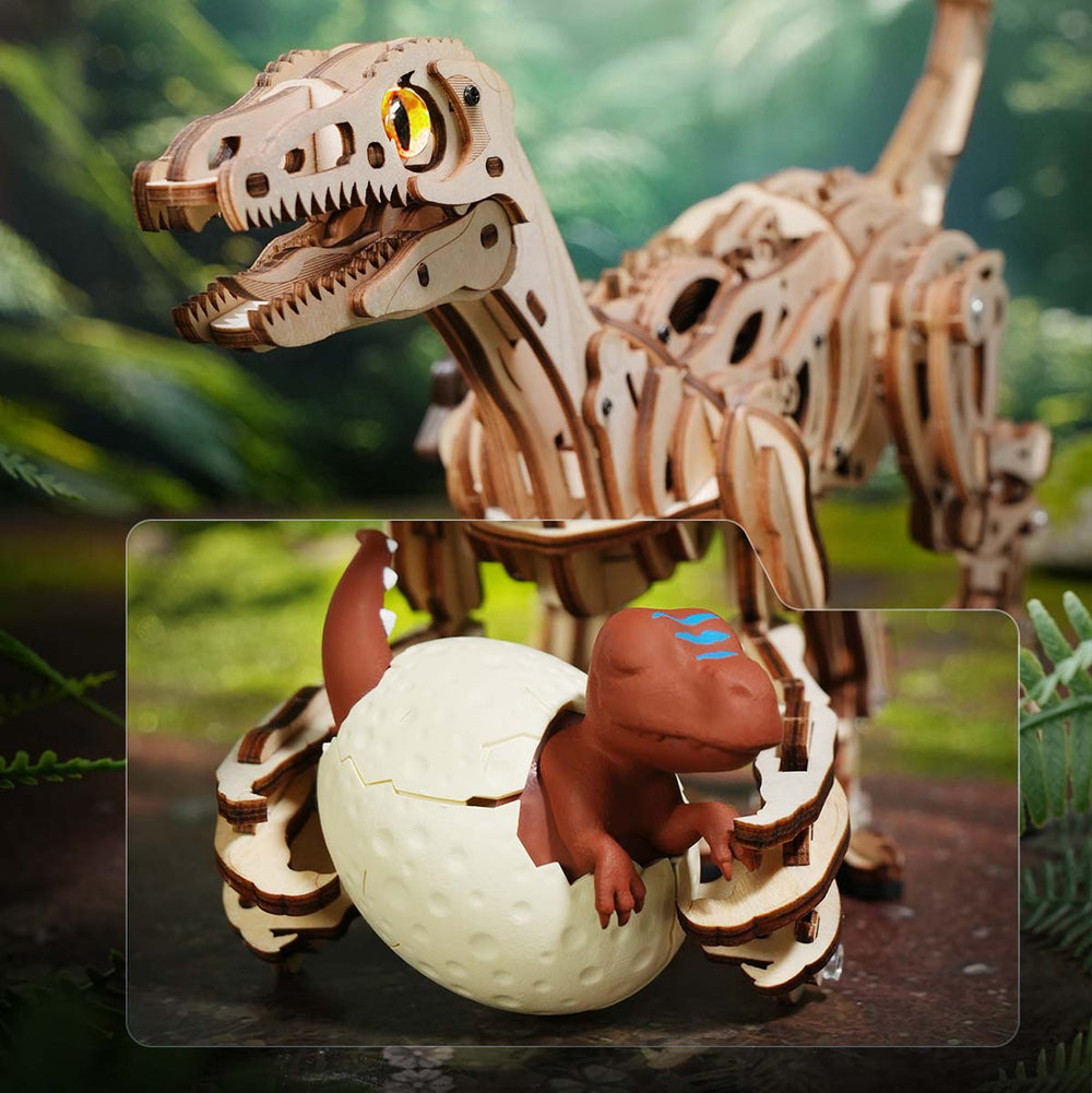 Robotime Velociraptor Mechanical Moving 3D Wooden Puzzle