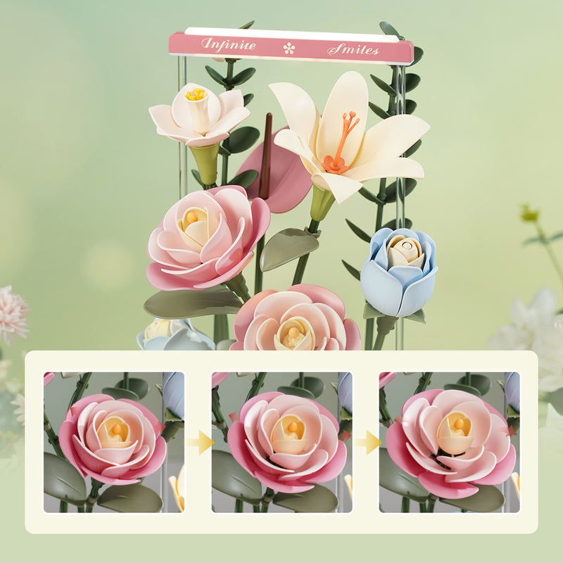 Robotime Blooming Bouquet Box DIY 3D Puzzle