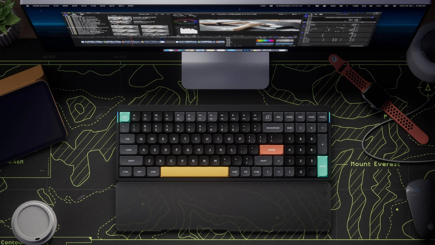 Nuphy Air96 V2 Low-Profile Cowberry Switches Mechanical Keyboard Basalt Black