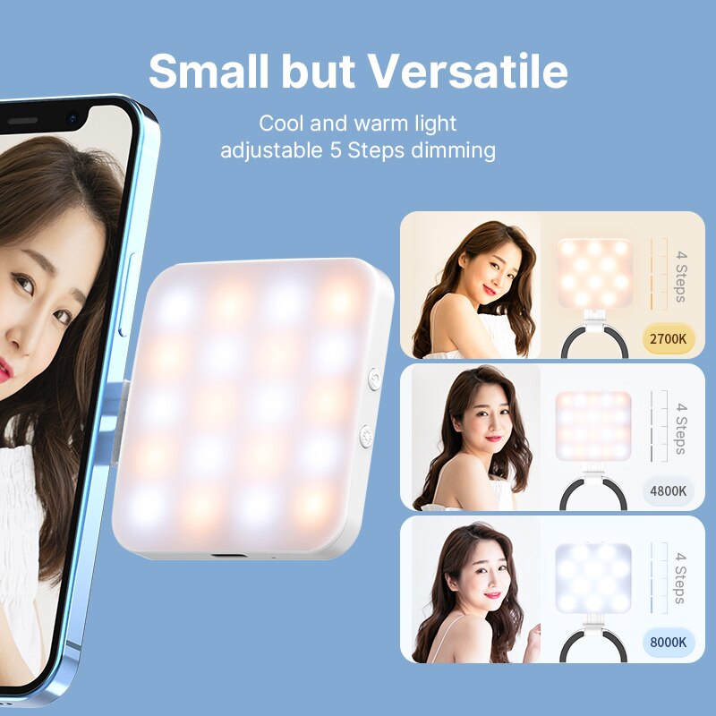 Ulanzi LT010 Magnetic Magsafe Video Light For Vlogging & Selfies