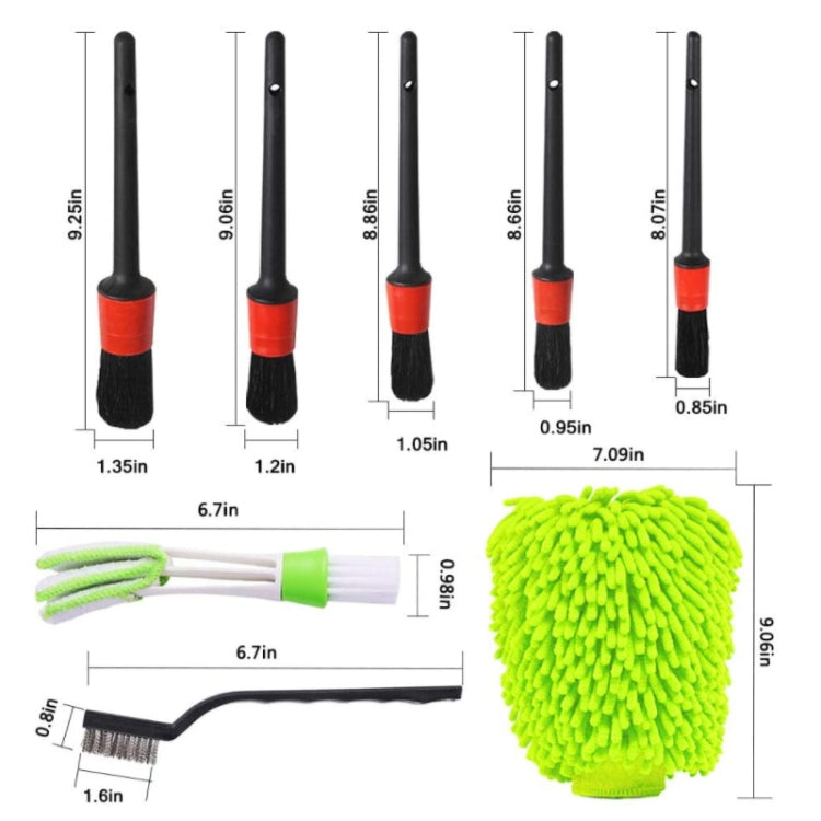 11 in 1 Car Cleaning Brush Set