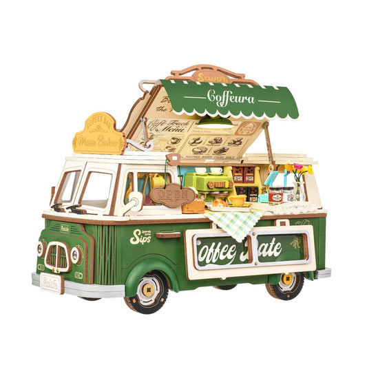 Robotime Leo's Coffee Truck 3D DIY Wooden Puzzle