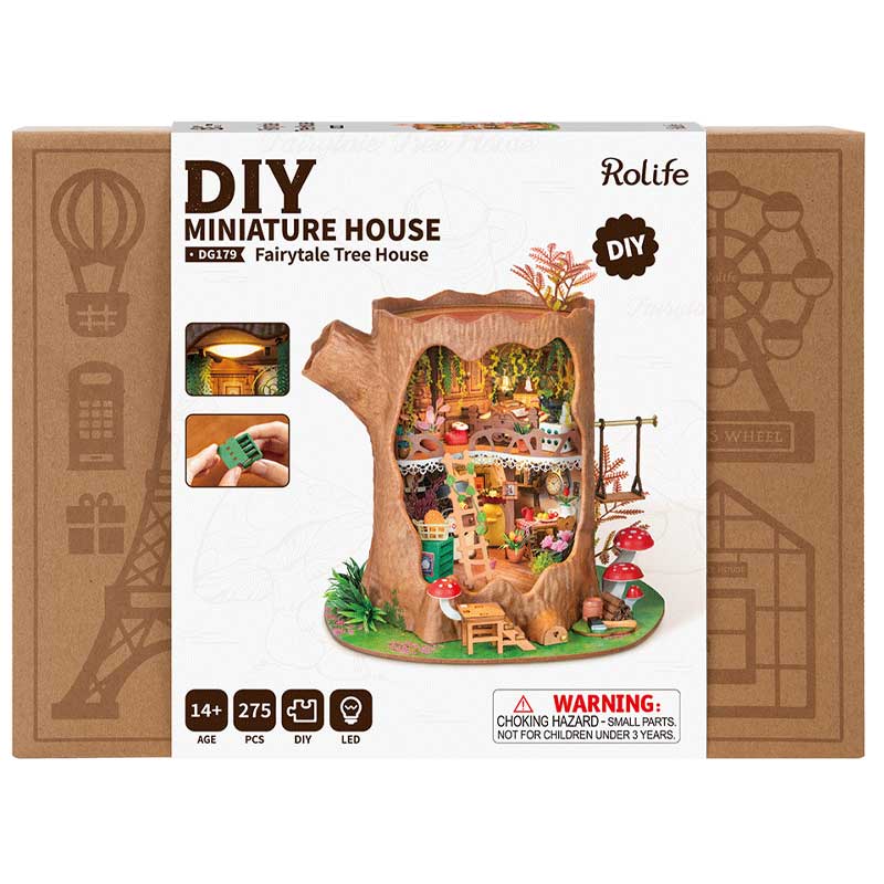 Robotime Fairytale Tree House DIY Miniature 3D House