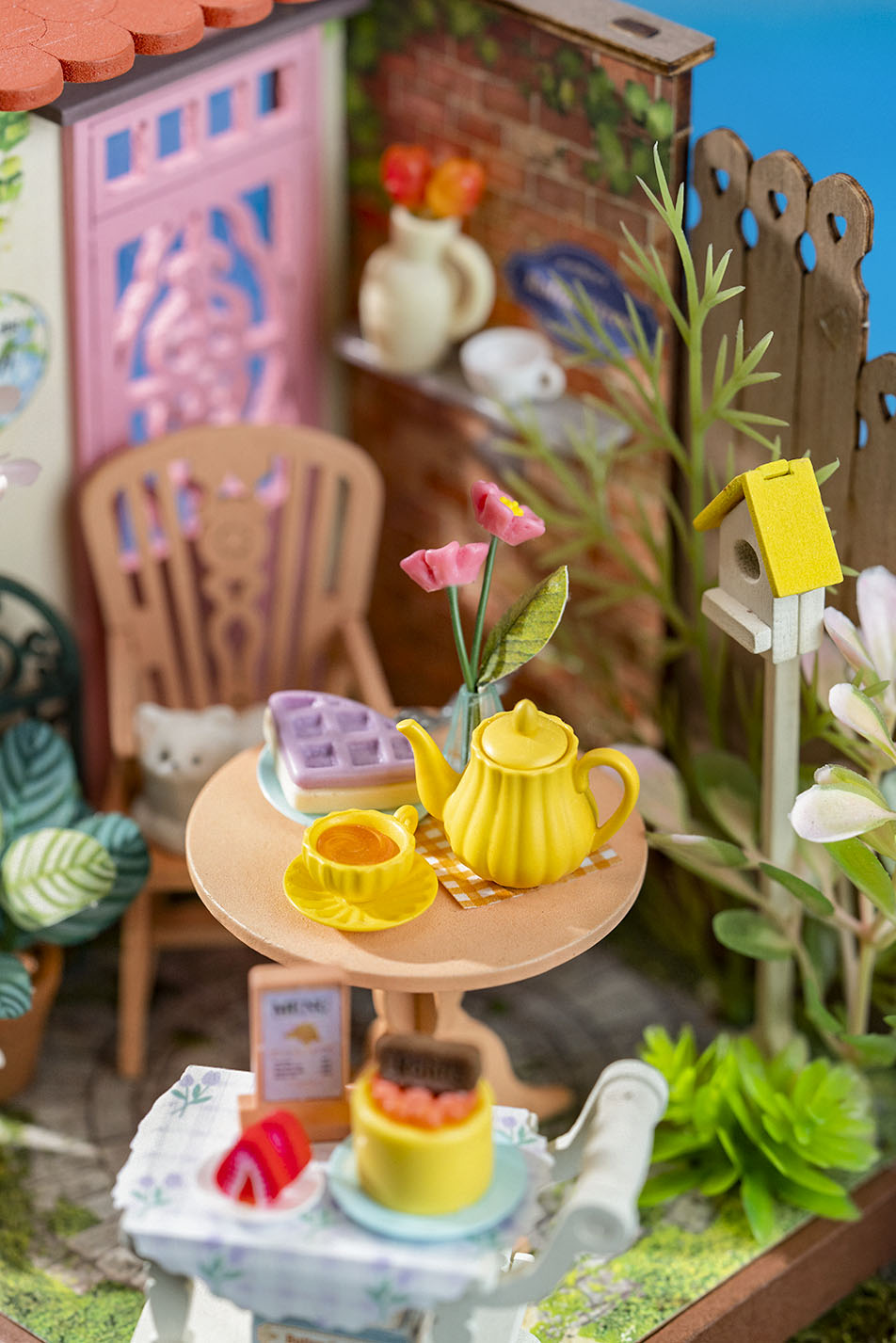 Robotime Fancy Tea Yard DIY 3D Miniature Dollhouse