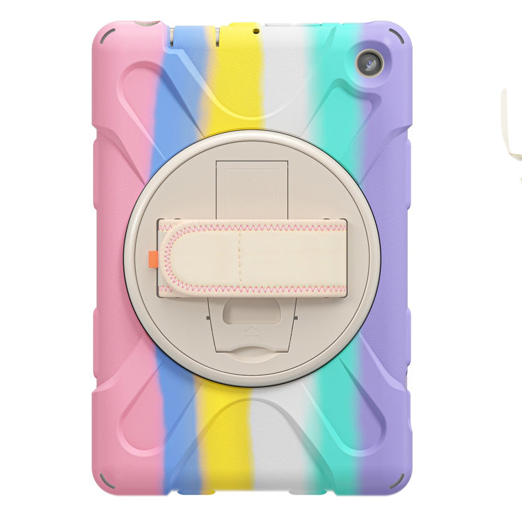 Shockproof Cover With Stand & Hand & Shoulder Strap for Amazon Fire 7 2022 Candy