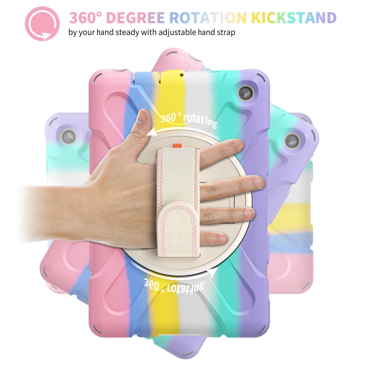 Shockproof Cover With Stand & Hand & Shoulder Strap for Amazon Fire 7 2022 Candy
