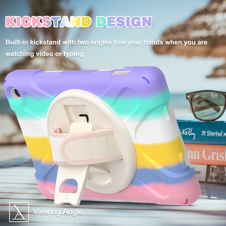 Shockproof Cover With Stand & Hand & Shoulder Strap for Amazon Fire 7 2022 Candy