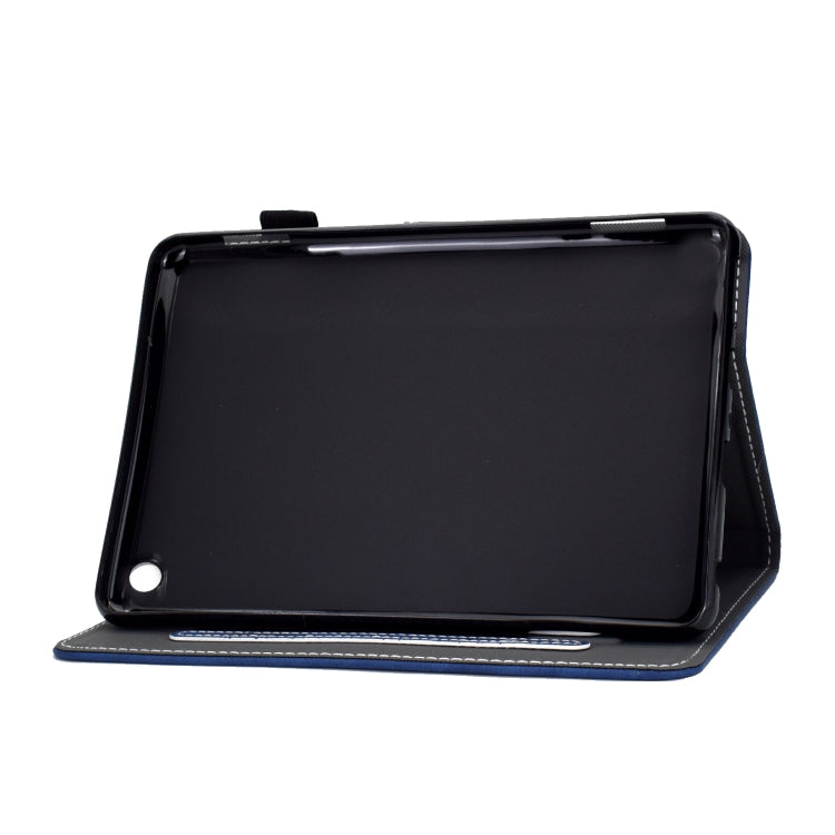 Flip Cover Case With Stand & Card Holder For Amazon Fire 7 2022 Navy