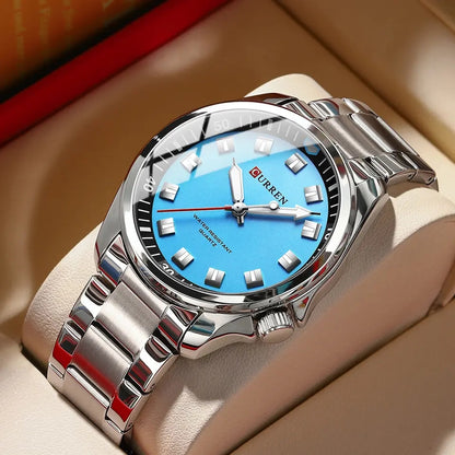 Curren 8451 Luxury Business Quartz Wrist Watch Stainless Steel Strap