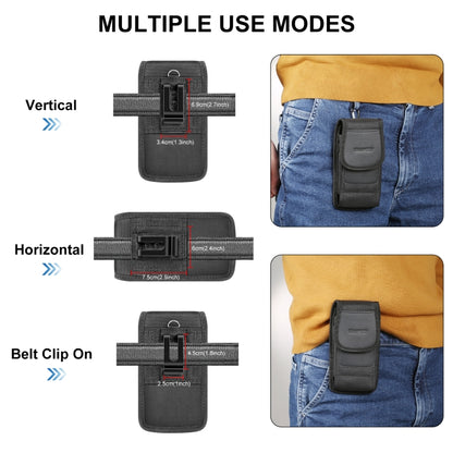 Phone Belt Clip Carrying Pouch with Card Slot for 6.1 inch to 6.8 inch