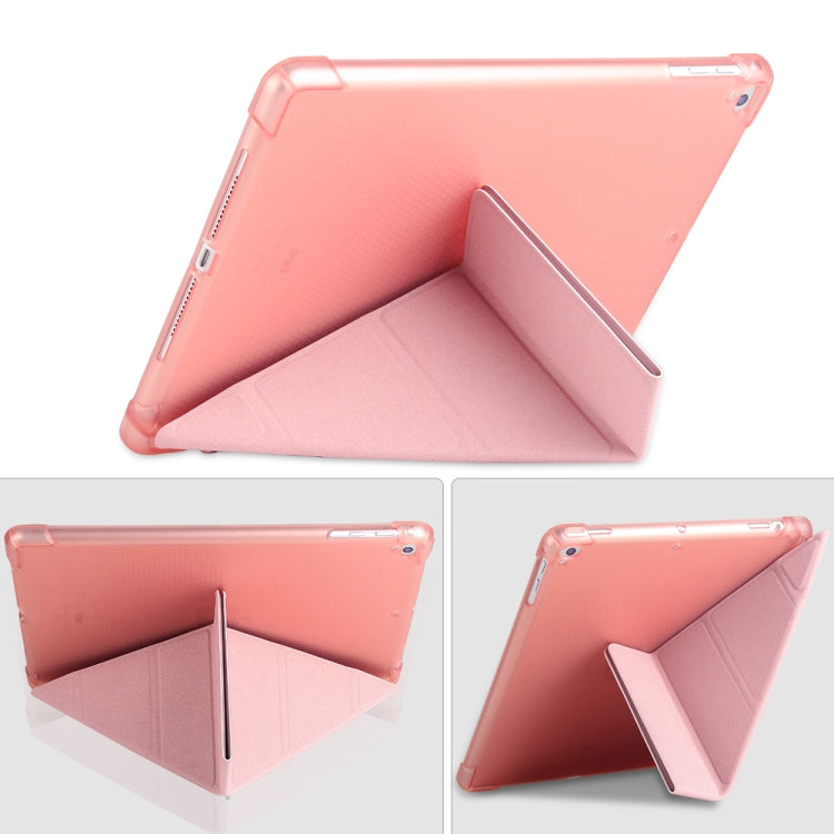 Origami Flip Cover For iPad 9.7 2017 / 2018 / Air 1 / Air 2 / Pro 1st Gen Rose Gold
