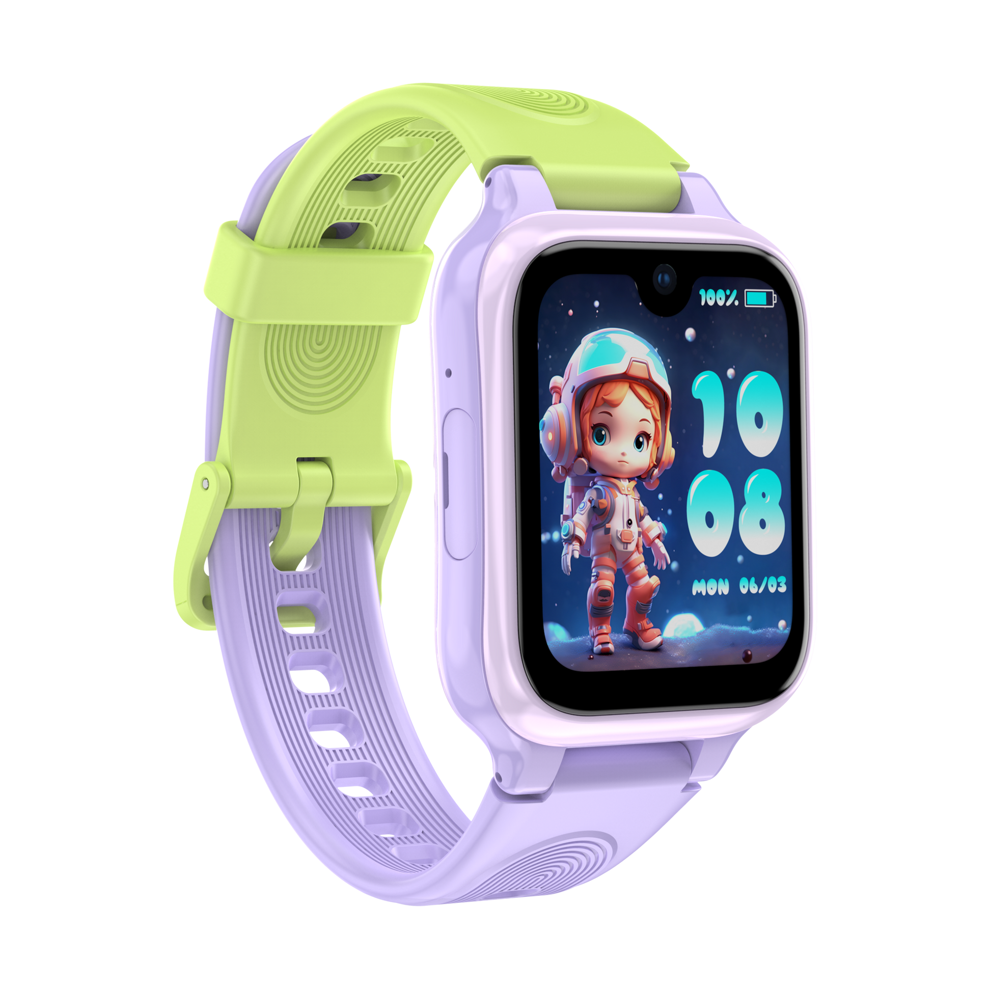 LAGENIO K9 AI Kids Phone Smart Watch & GPS Tracker With Parental Control App Purple