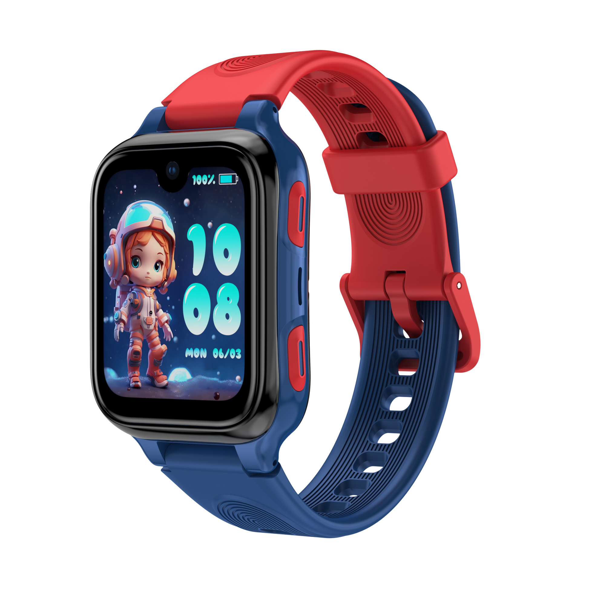 LAGENIO K9 AI Kids Phone Smart Watch & GPS Tracker With Parental Control App Blue
