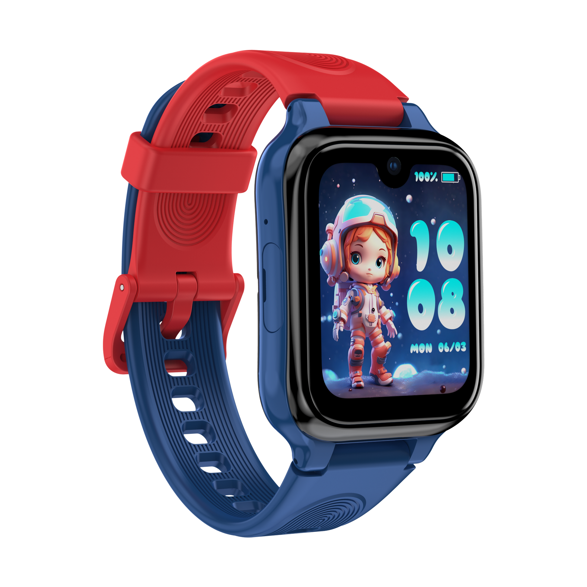 LAGENIO K9 AI Kids Phone Smart Watch & GPS Tracker With Parental Control App Blue