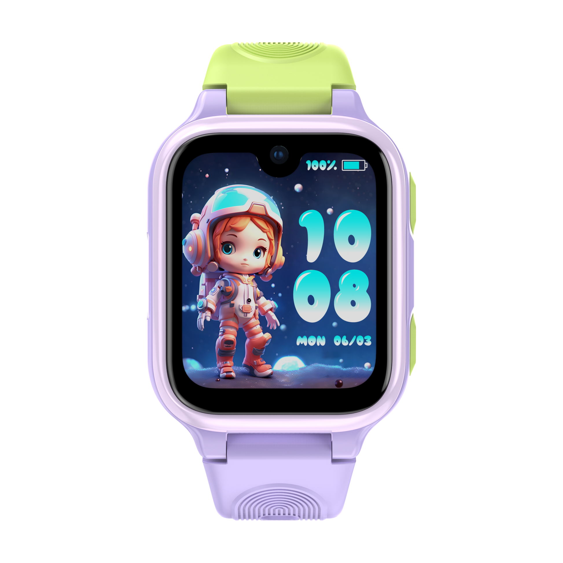 LAGENIO K9 AI Kids Phone Smart Watch & GPS Tracker With Parental Control App Purple