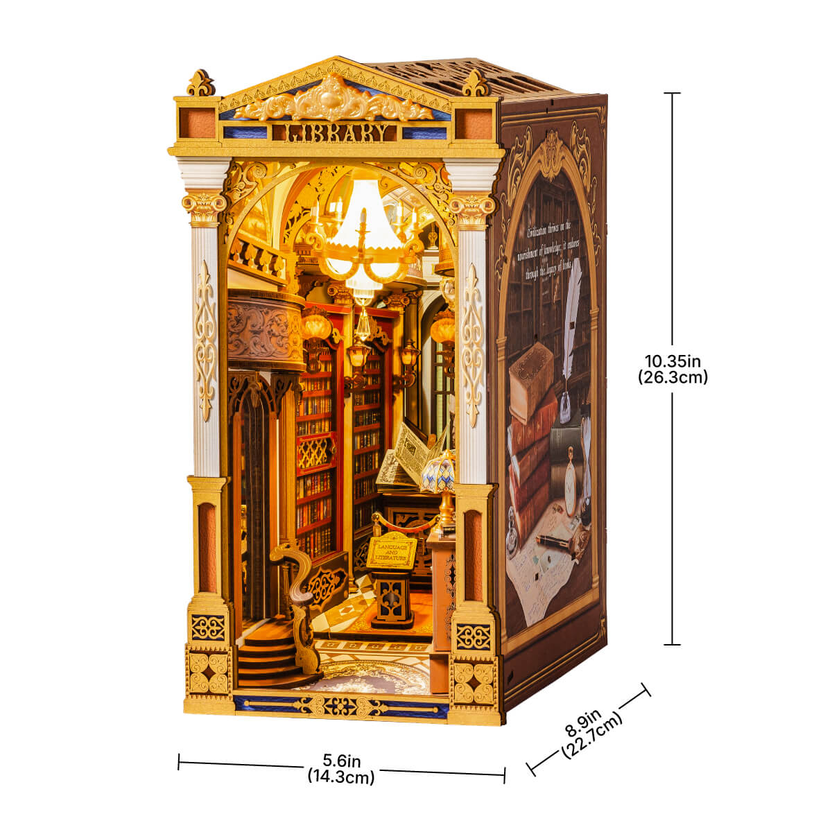 Robotime Library of Wonders DIY Book Nook Shelf Insert 3D House