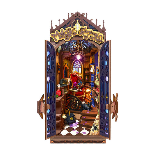 Robotime Magic Fantasy Corner DIY Book Nook Shelf Insert 3D House
